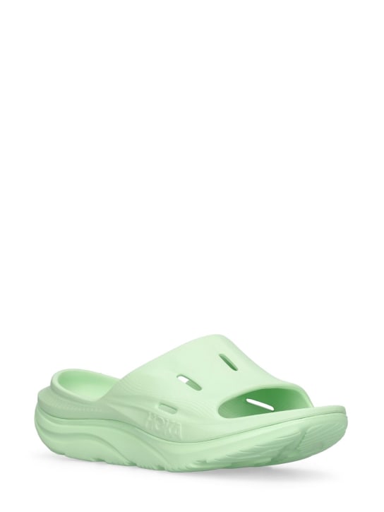 Hoka: Ora Recovery Slide 3 sandals - Green - women_1 | Luisa Via Roma