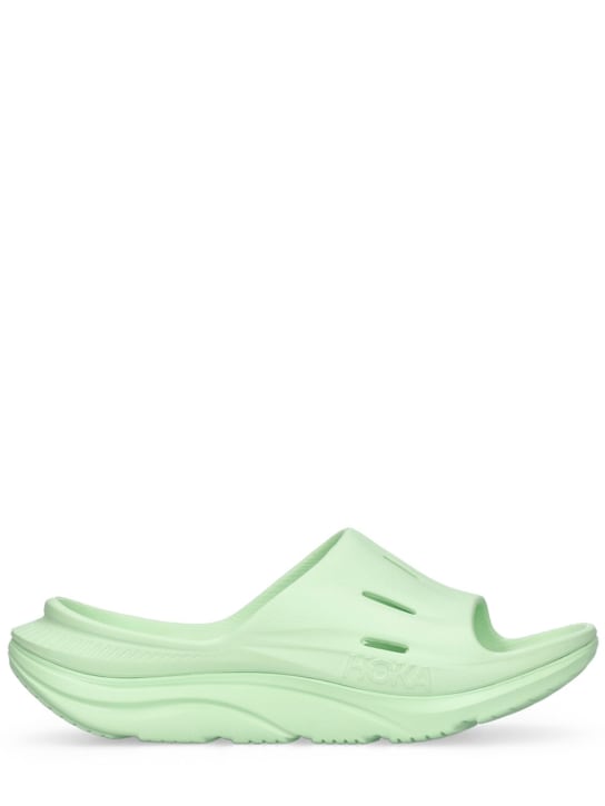 Hoka: Ora Recovery Slide 3 sandals - Green - women_0 | Luisa Via Roma