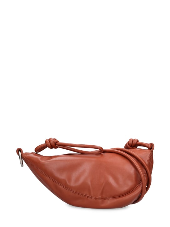 Dries Van Noten: Leather crossbody bag - Tan - men_0 | Luisa Via Roma