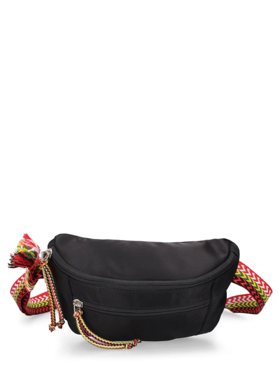 Lanvin: Curb small nylon belt bag - Black - men_0 | Luisa Via Roma