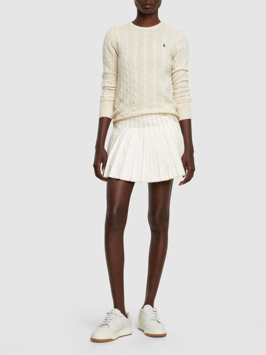 Polo Ralph Lauren: Julianna wool & cashmere knit sweater - Cream - women_1 | Luisa Via Roma