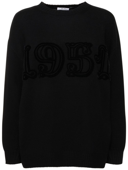 Max Mara: Fido 1951 wool & cashmere knit sweater - women_0 | Luisa Via Roma