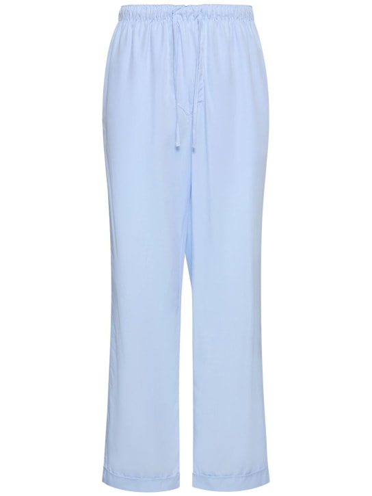 CDLP: Woven lyocell pajama pants - Sky Blue - men_0 | Luisa Via Roma