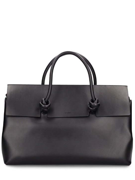 Jil Sander: Medium Knot leather tote bag - women_0 | Luisa Via Roma