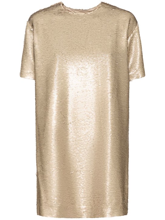 The Frankie Shop: Riley embellished mini dress - Gold - women_0 | Luisa Via Roma