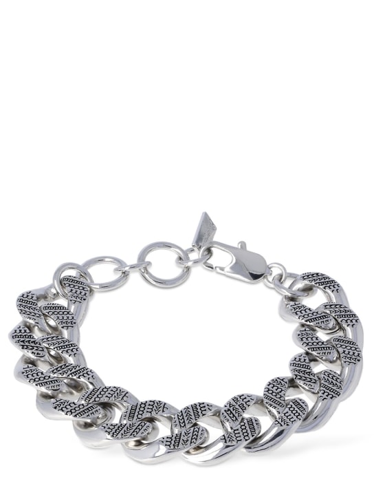 Marc Jacobs Silver Monogram Chain Link Bracelet Marc Jacobs