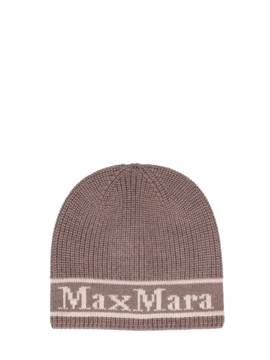 Max Mara: Cappello beanie Educata in lana - women_0 | Luisa Via Roma