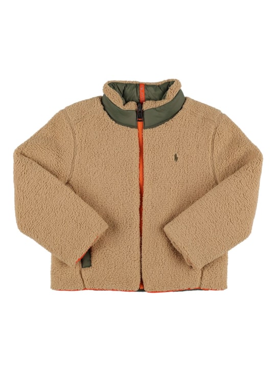 Ralph Lauren: Reversible jacket - Brown/Green - kids-boys_0 | Luisa Via Roma
