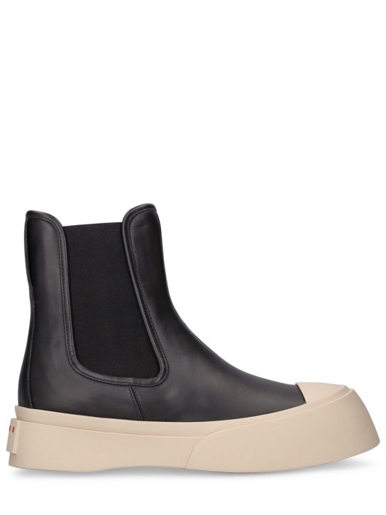 Marni: 20mm Pablo leather Chelsea boots - Black - women_0 | Luisa Via Roma