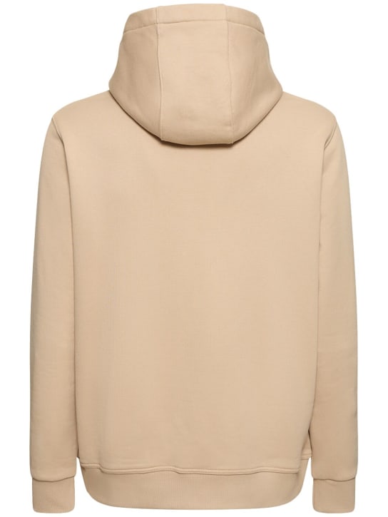 Burberry: Tidan embroidered cotton jersey hoodie - Soft Fawn - men_4 | Luisa Via Roma
