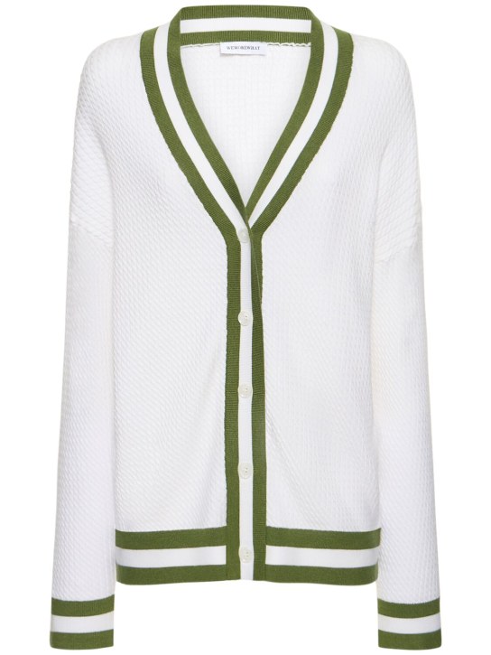 Weworewhat: Suéter oversize Tennis - Blanco - women_0 | Luisa Via Roma