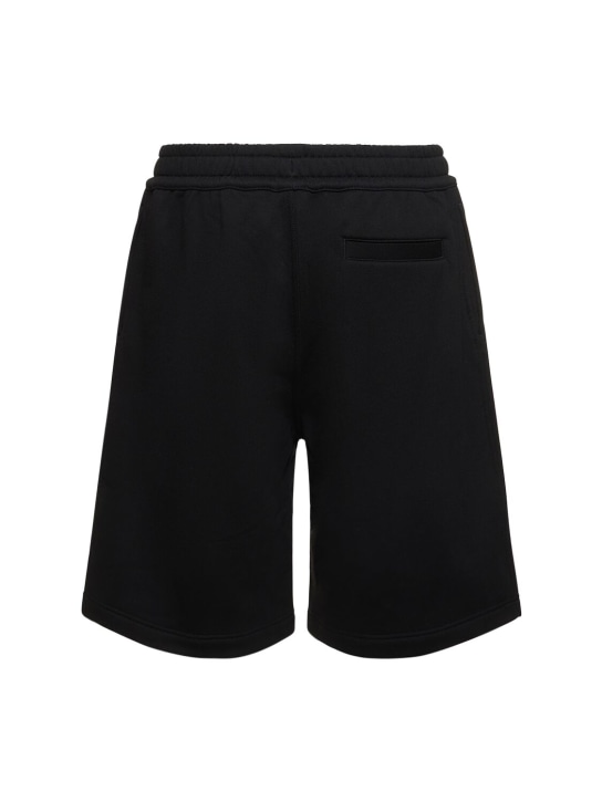 Burberry: Taylor embroidered logo jersey shorts - Black - men_4 | Luisa Via Roma