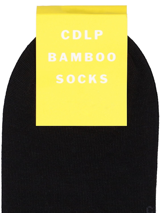 CDLP: Pack of 3 low cut viscose blend socks - Black - men_1 | Luisa Via Roma