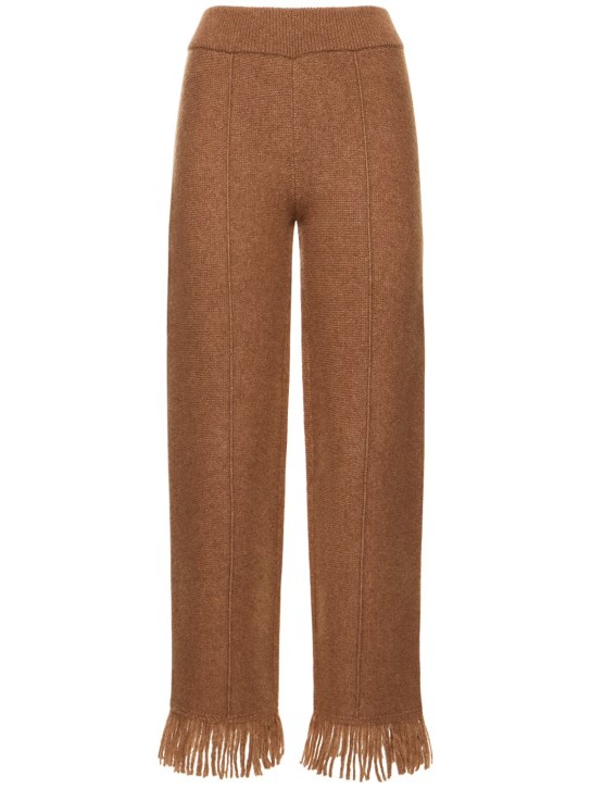 Alanui: A Finest cashmere blend pants - Brown - women_0 | Luisa Via Roma