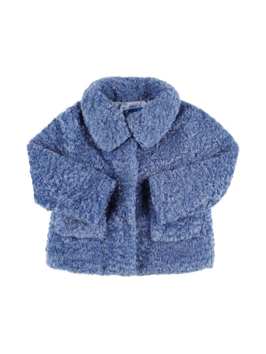 Monnalisa: Teddy jacket - Açık Mavi - kids-girls_0 | Luisa Via Roma