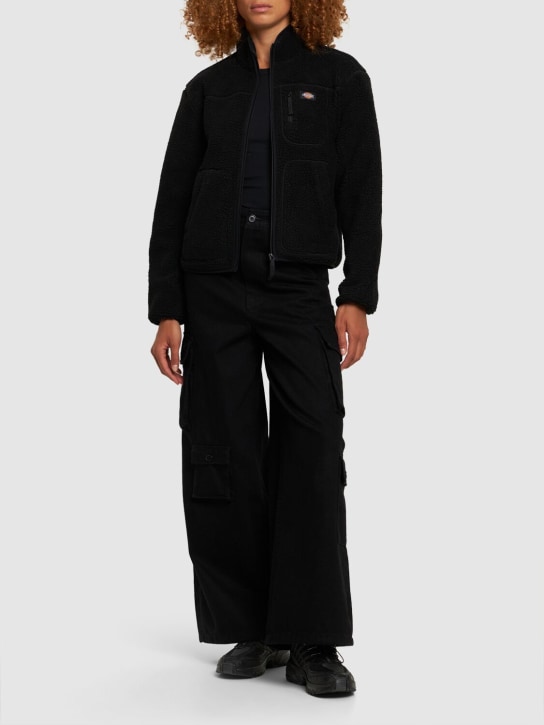 Dickies: Mount Hope zip-up jacket - Black - women_1 | Luisa Via Roma