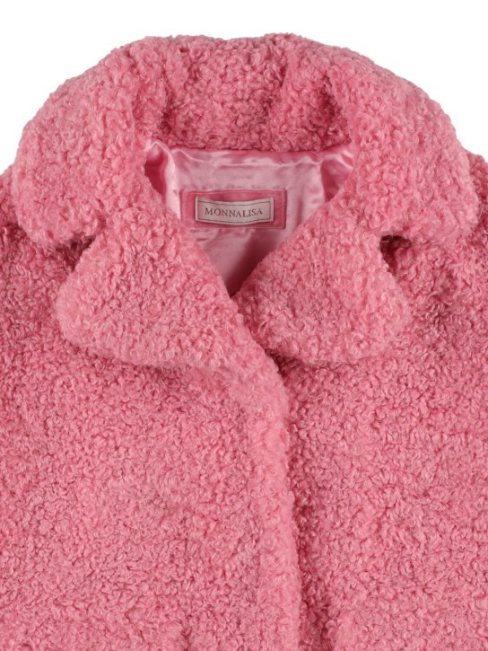 Monnalisa: Teddy coat - Pink - kids-girls_1 | Luisa Via Roma