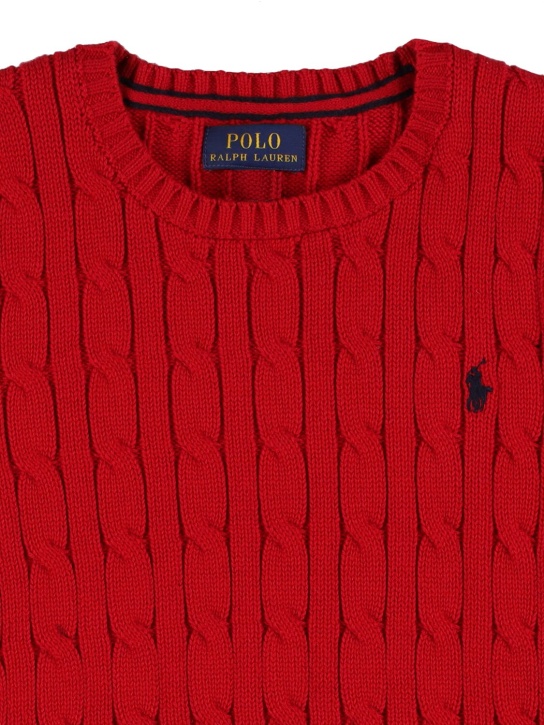 Polo Ralph Lauren: Wollpullover im Zopfstrick - kids-girls_1 | Luisa Via Roma