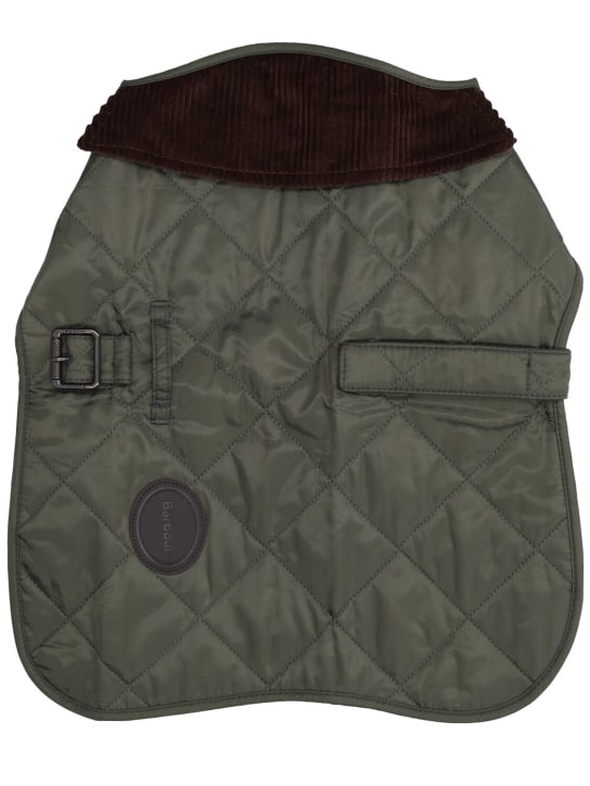 BARBOUR: Quilted dog coat - Olive Green - women_1 | Luisa Via Roma