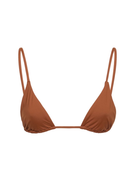 Weworewhat: Haut de bikini triangle Cooper - Marron - women_0 | Luisa Via Roma