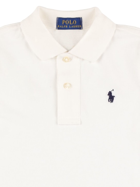 Ralph Lauren: Polo en piqué à logo brodé - kids-boys_1 | Luisa Via Roma