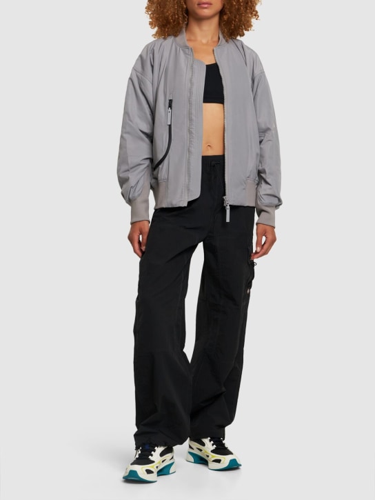 adidas By Stella McCartney: Bomber jacket - Grey - women_1 | Luisa Via Roma