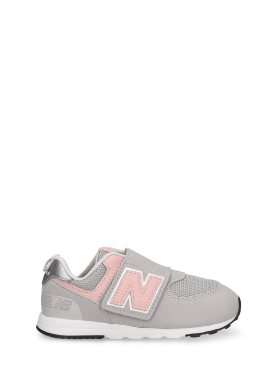 New Balance: 574 Faux leather sneakers - kids-girls_0 | Luisa Via Roma