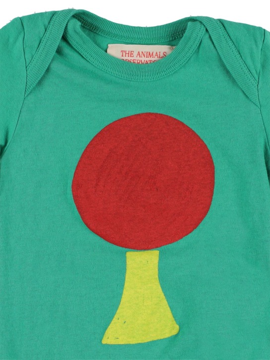 The Animals Observatory: Set de 2 bodies de jersey de algodón estampados - Multicolor - kids-girls_1 | Luisa Via Roma