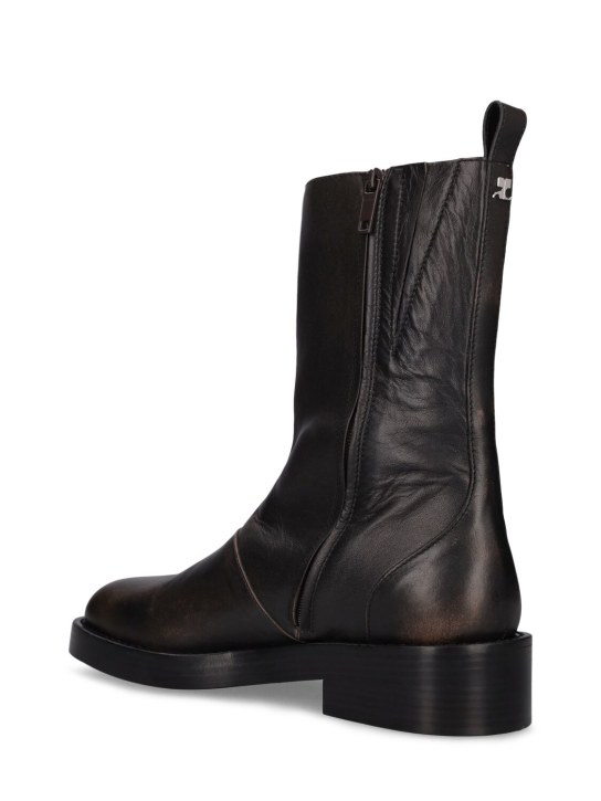 Courrèges: Leather tall boots - men_3 | Luisa Via Roma