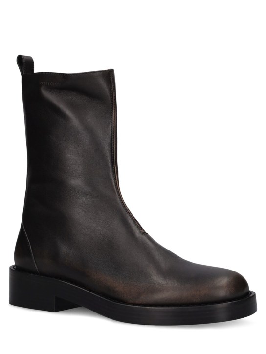 Courrèges: Leather tall boots - men_2 | Luisa Via Roma