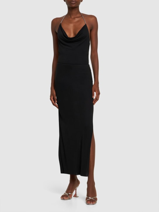Bec + Bridge: Lexie cowl neck viscose maxi dress - Black - women_1 | Luisa Via Roma