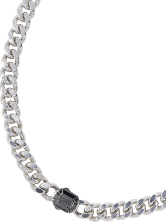 EÉRA: Dimitri brushed chain necklace - Silver - men_1 | Luisa Via Roma
