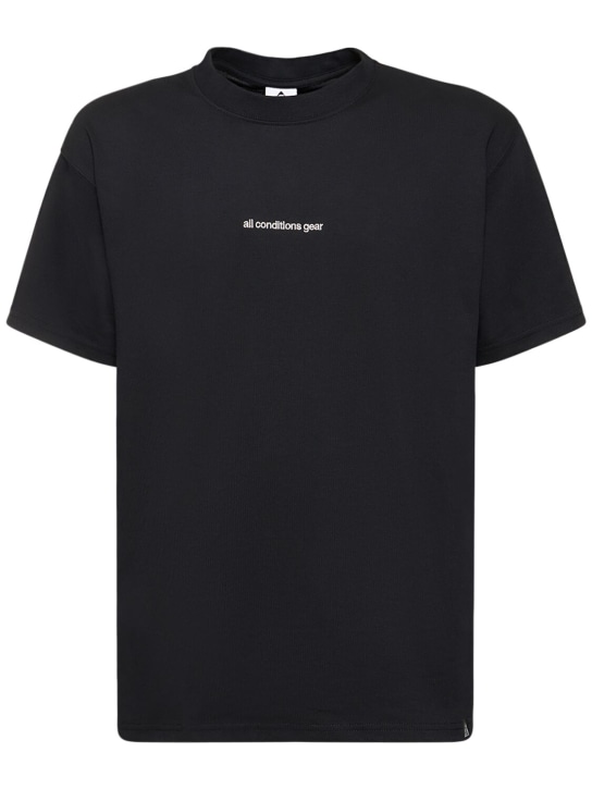 Nike: Camiseta ACG de mezcla de algodón - Negro - men_0 | Luisa Via Roma