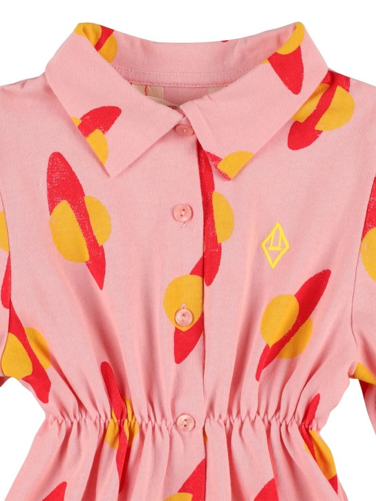The Animals Observatory: Planet printed cotton shirt dress - Pink - kids-girls_1 | Luisa Via Roma
