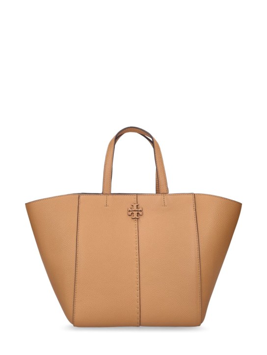 Tory Burch Mcgraw Leather Bucket Bag Tiramisu