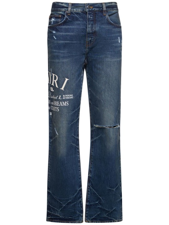 Amiri: Jeans rectos - Azul - men_0 | Luisa Via Roma