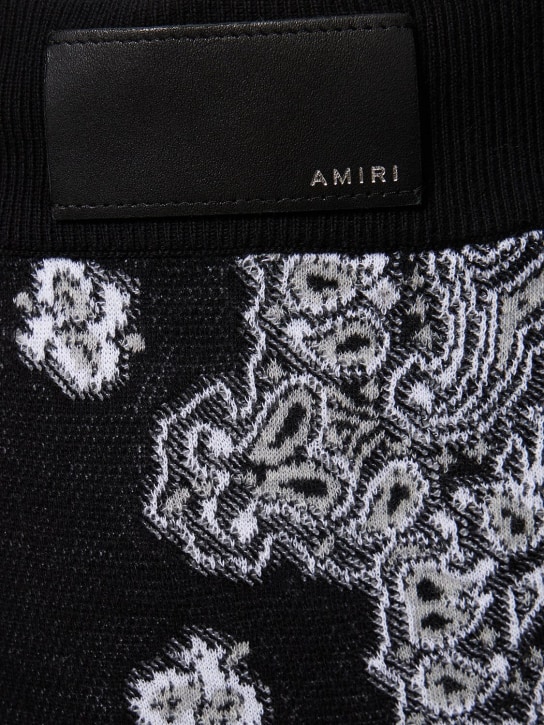 Amiri: Cotton bandana shorts - men_1 | Luisa Via Roma
