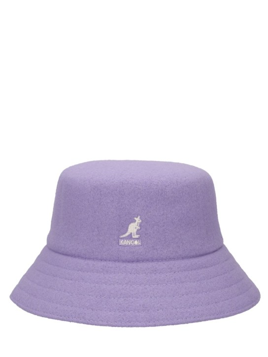 Kangol: Lahinch wool blend bucket hat - Leylak Rengi - men_0 | Luisa Via Roma