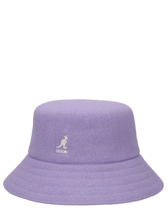 Kangol: Lahinch wool blend bucket hat - Lilac - women_1 | Luisa Via Roma