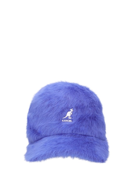Kangol: Furgora casual angora blend baseball cap - Blue - women_0 | Luisa Via Roma
