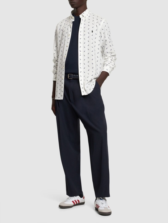 Polo Ralph Lauren: Hemd aus Stretch-Baumwolle - Weiß - men_1 | Luisa Via Roma