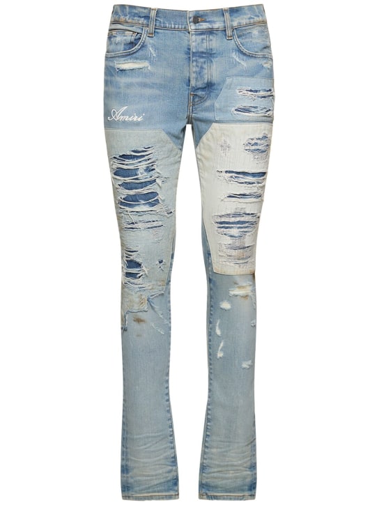 Amiri: Jeans artesanales Amiri - Azul - men_0 | Luisa Via Roma