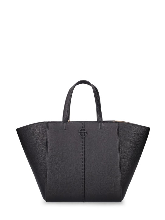 Tory Burch: McGraw Carryall leather top handle bag - women_0 | Luisa Via Roma