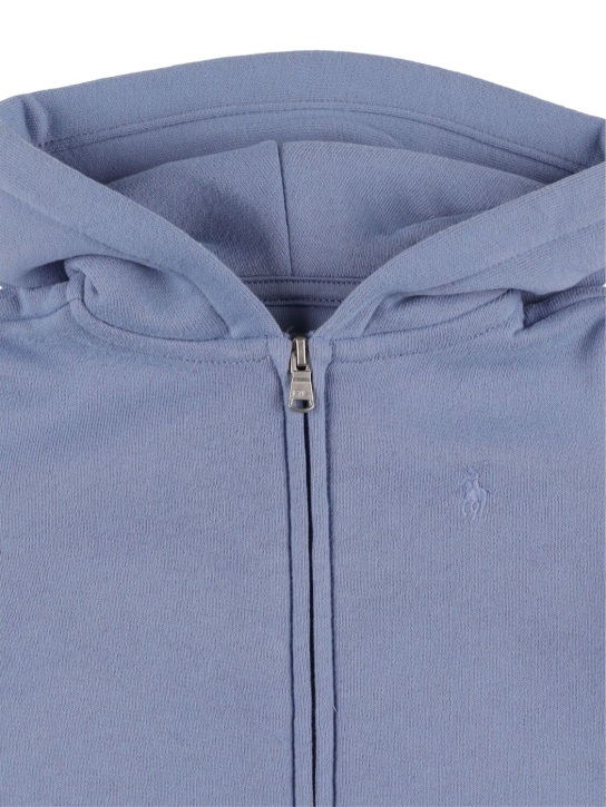Ralph Lauren: Cotton blend zip-up hoodie & sweatpants - kids-boys_1 | Luisa Via Roma