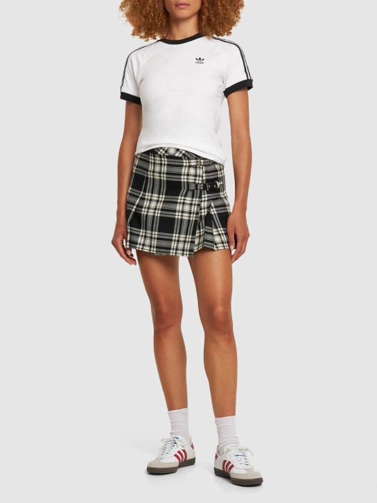 adidas Originals: T-shirt slim fit 3-Stripes in cotone - women_1 | Luisa Via Roma