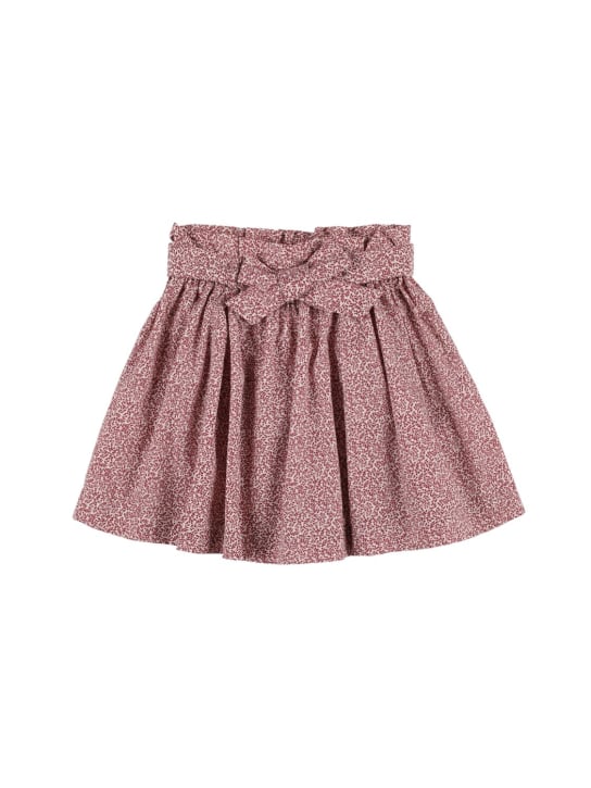 Bonpoint: All over print organic cotton skirt - kids-girls_0 | Luisa Via Roma