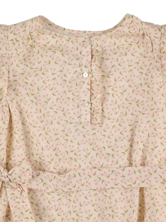 Bonpoint: Vestido de algodón estampado - kids-girls_1 | Luisa Via Roma