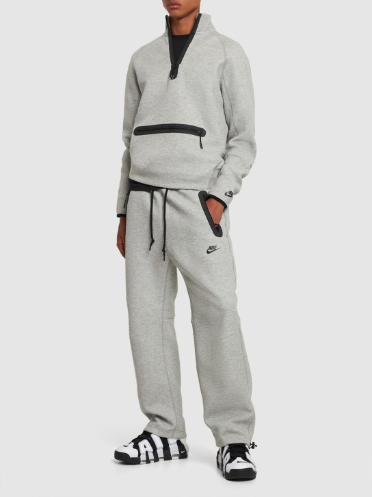 Nike: Tech Fleece pants - Dk Grey Heather - men_1 | Luisa Via Roma