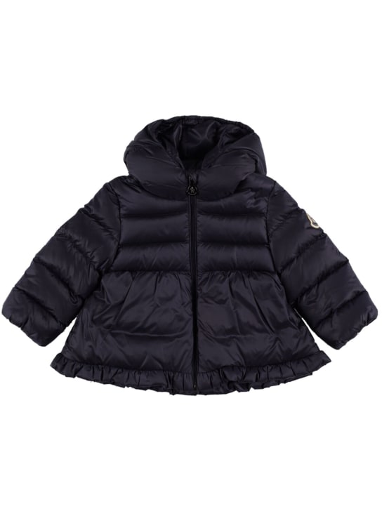 Moncler: Odile nylon down jacket - Navy - kids-girls_0 | Luisa Via Roma