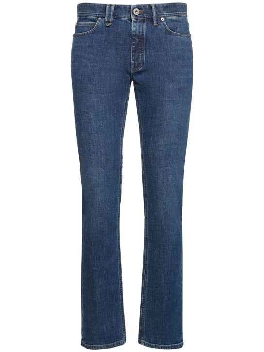 Brioni: Meribel stretch cotton denim jeans - men_0 | Luisa Via Roma